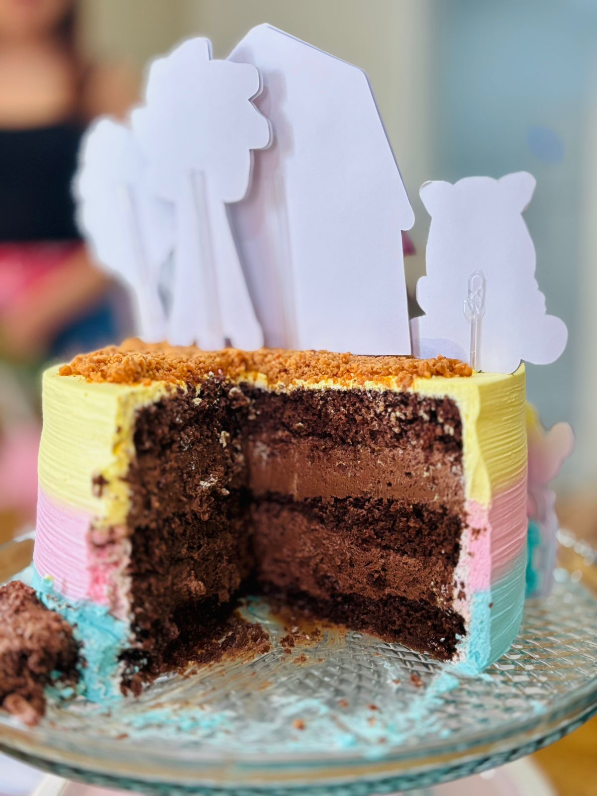 Bolo artesanal em destaque